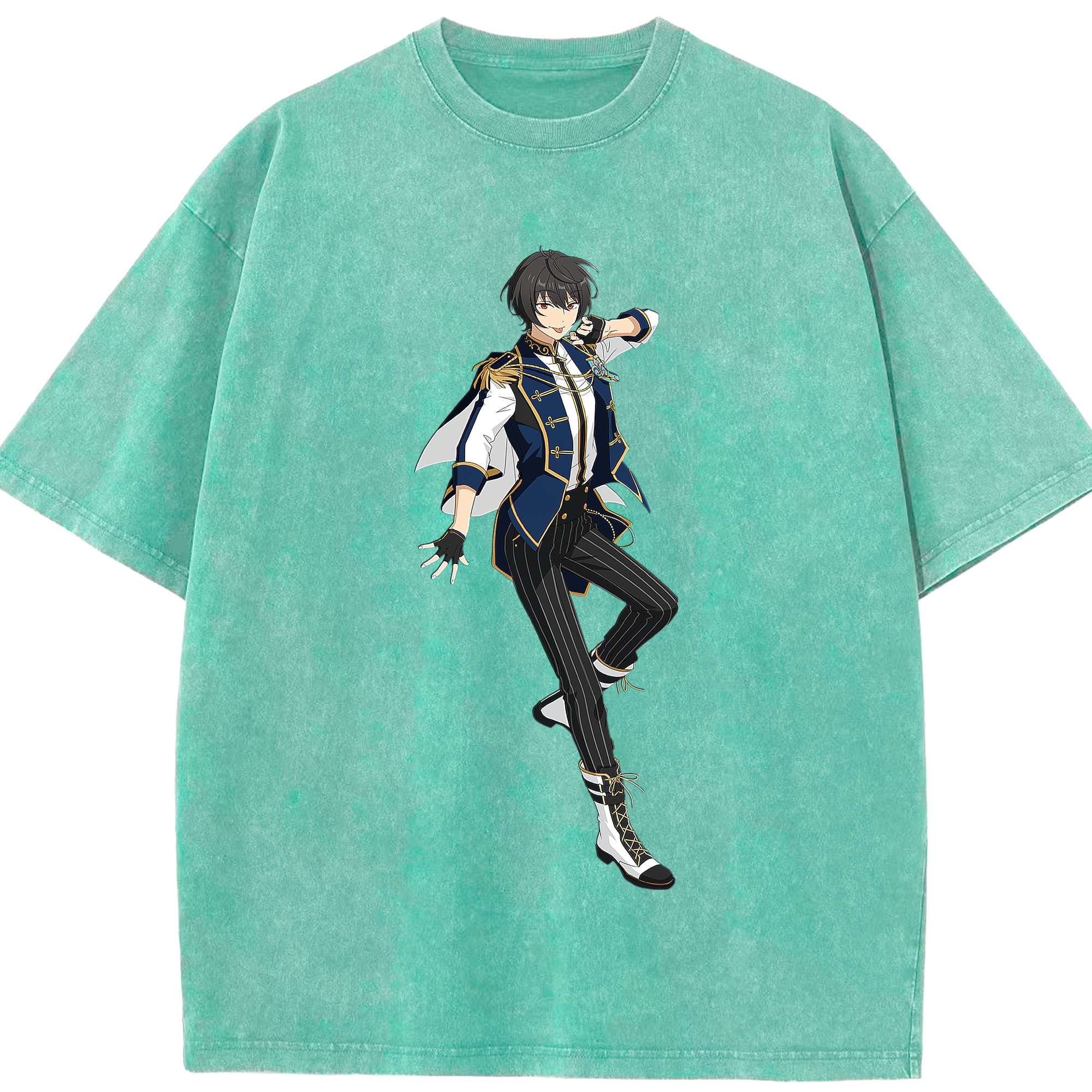 （画像用） あんさんぶるスターズ! Ensemble Stars 綿100% ヴィンテージ風 半袖Tシャツ（フロントプリント）